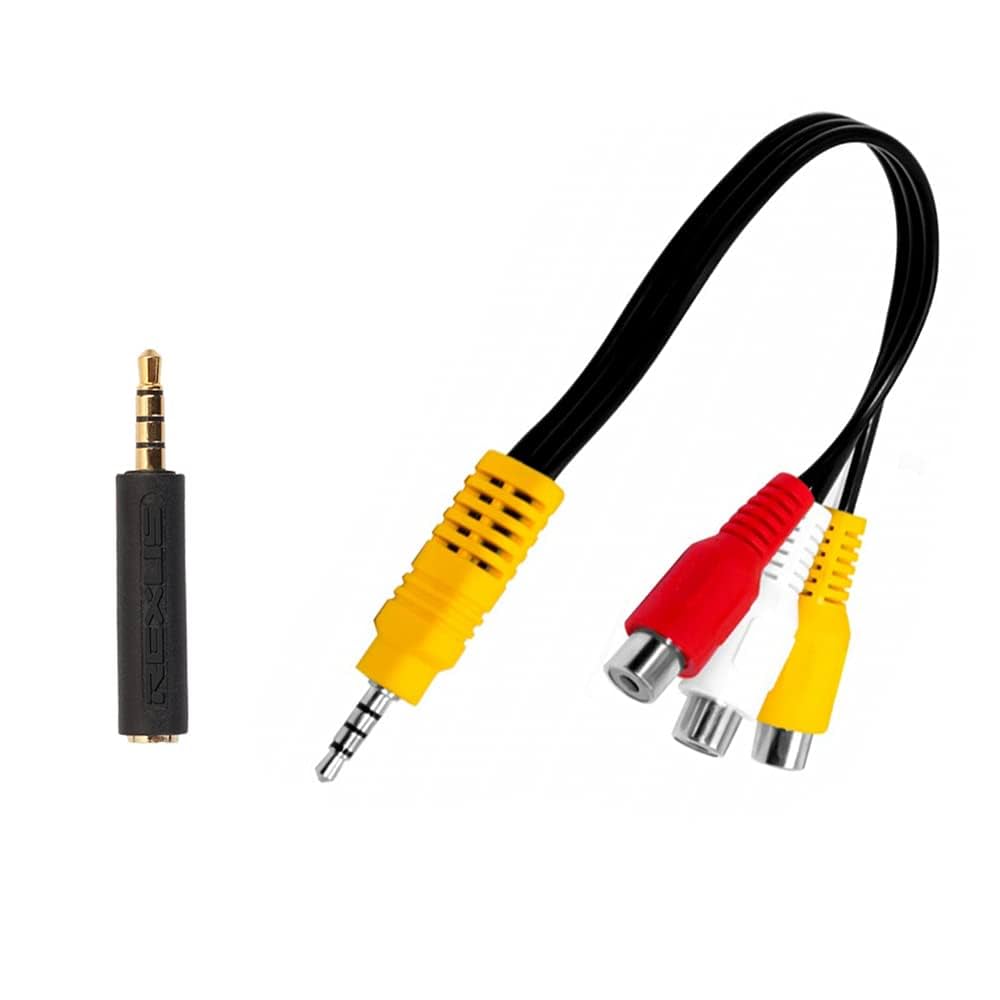 Amazon | YFFSFDC 3.5mm RCA 変換 ケーブル AVケーブル 変換